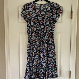 Like New Loft Multi-color Short Sleeve Dress Size XS
